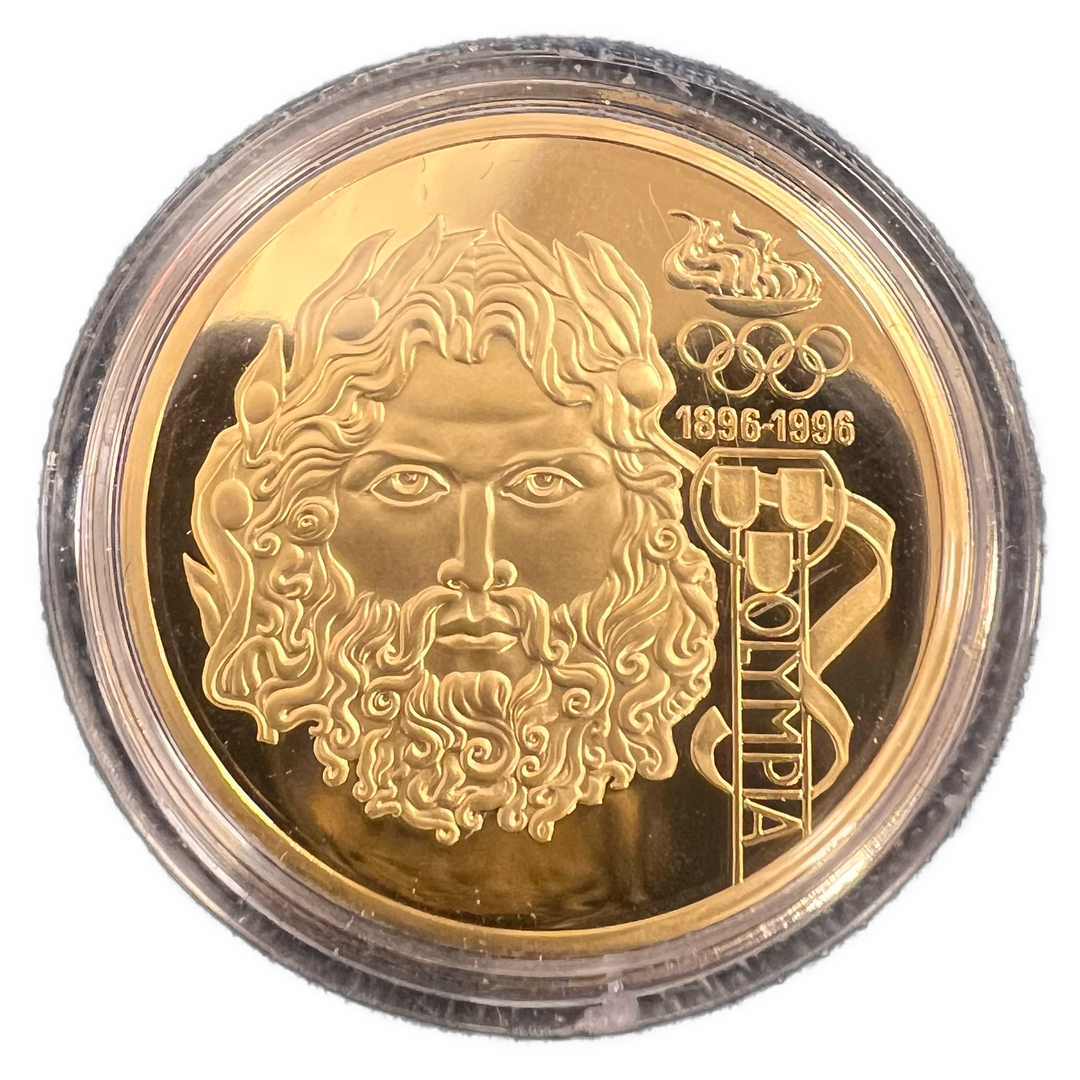 16.97g .916Au (SPOT) 1000 Schilling Austria 1995 IOC Centennial Coin Programme i kapsel