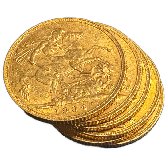 7.98g .916Au (Spot) Sovereign 1903-28 (Flere på lager)