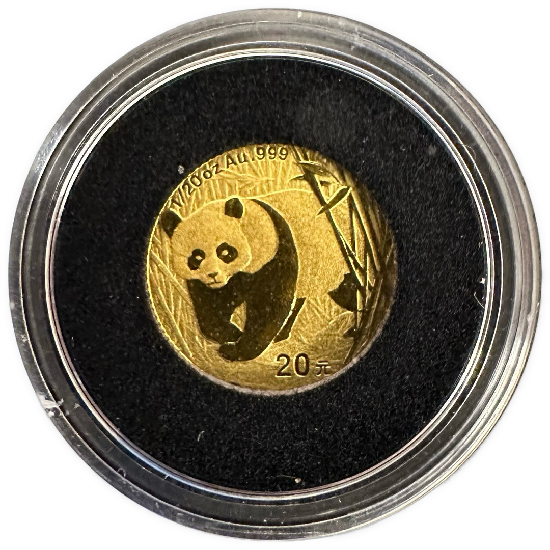 1/20oz .999Au 20元 2001 China