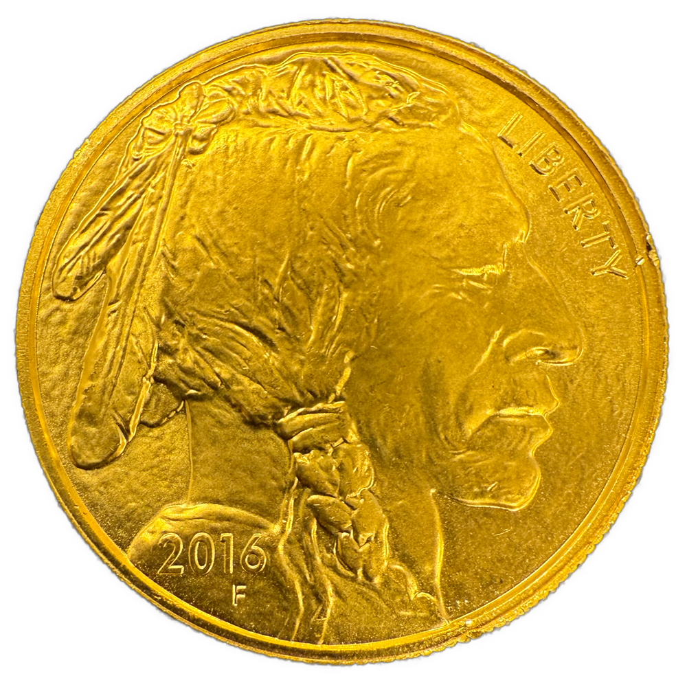 1oz .999Au 2016 Buffalo/Indian Head (små kanthakk)
