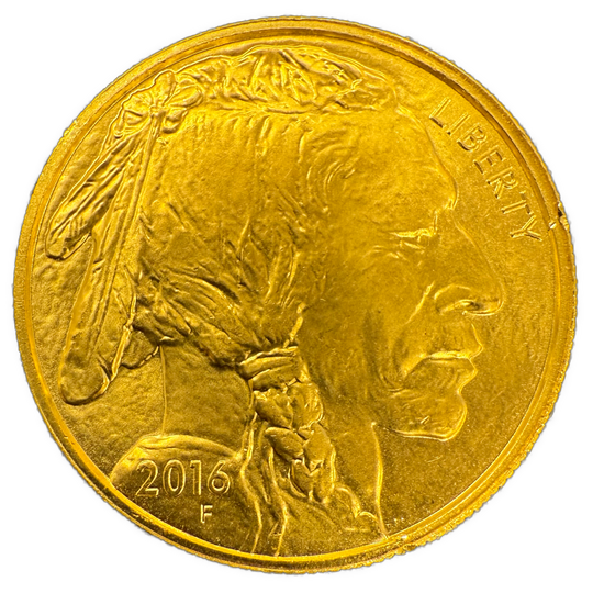 1oz .999Au 2016 Buffalo/Indian Head (små kanthakk)