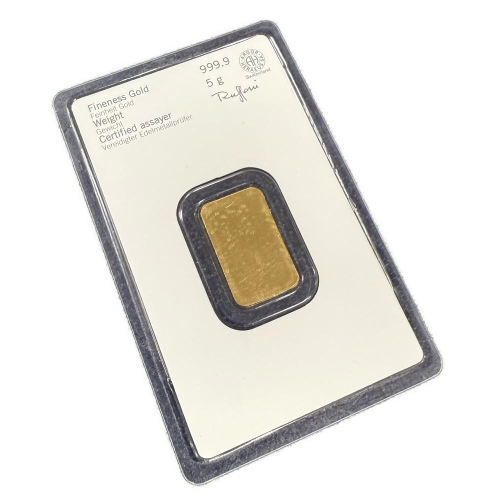 5g .999Au Heraus barre