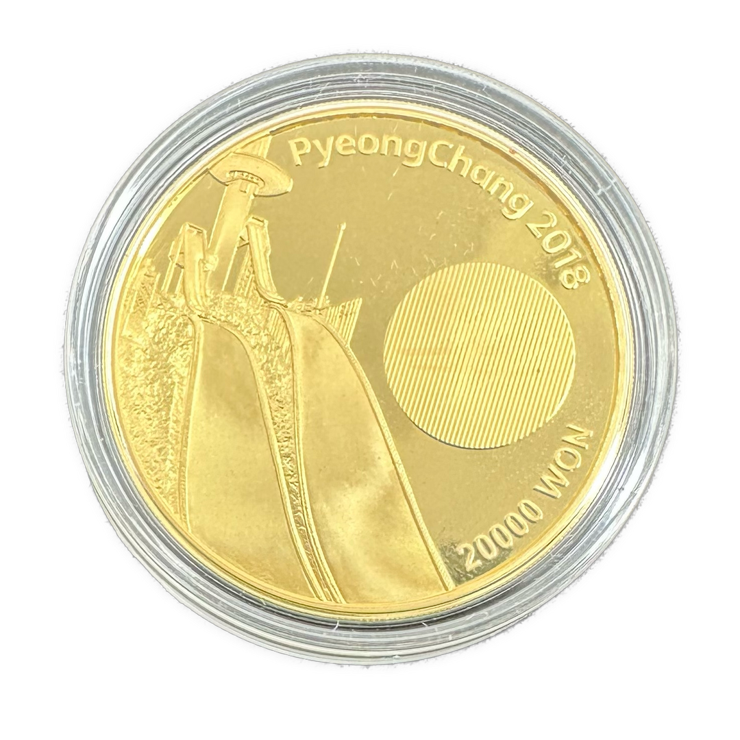 1/2oz .999Au (SPOT) 20000WON PyeongChang 2018
