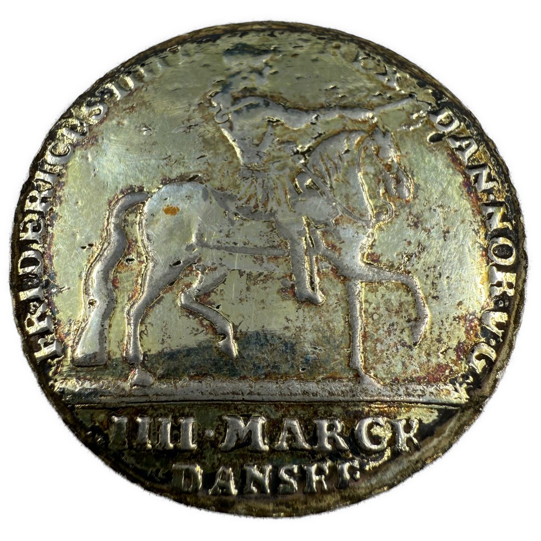 4 Mark 1723 Frederik IV Kv.1-/2