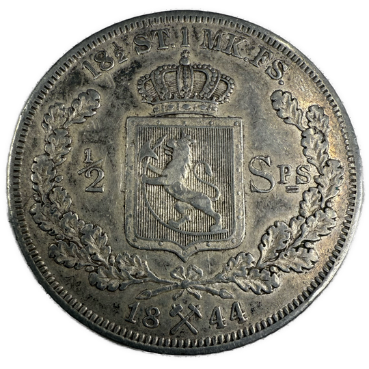 1/2 Speciedaler 1844 Kv.1