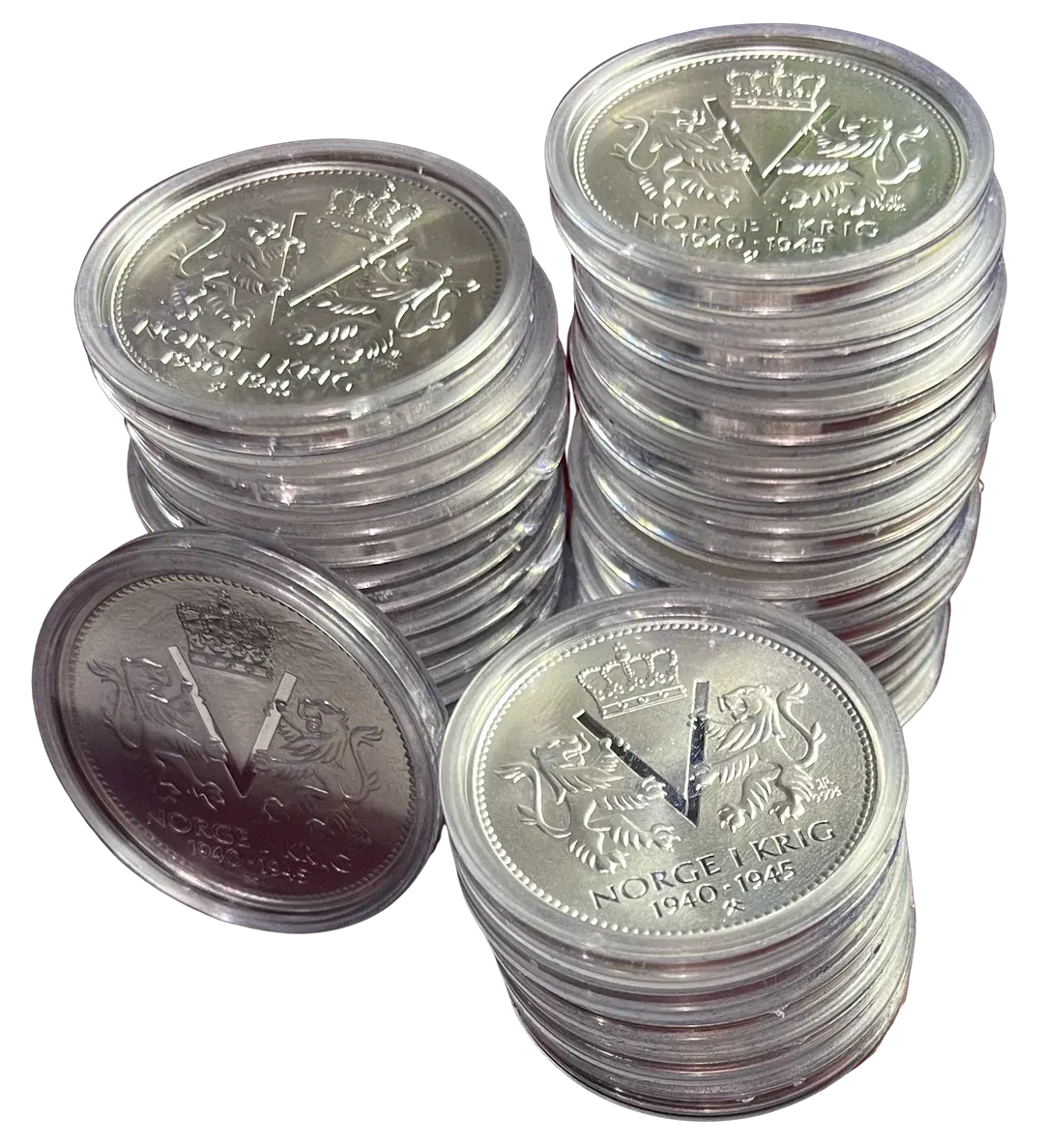 500g .999Ag (25x20g) SPOT «Norge i Krig» medaljer