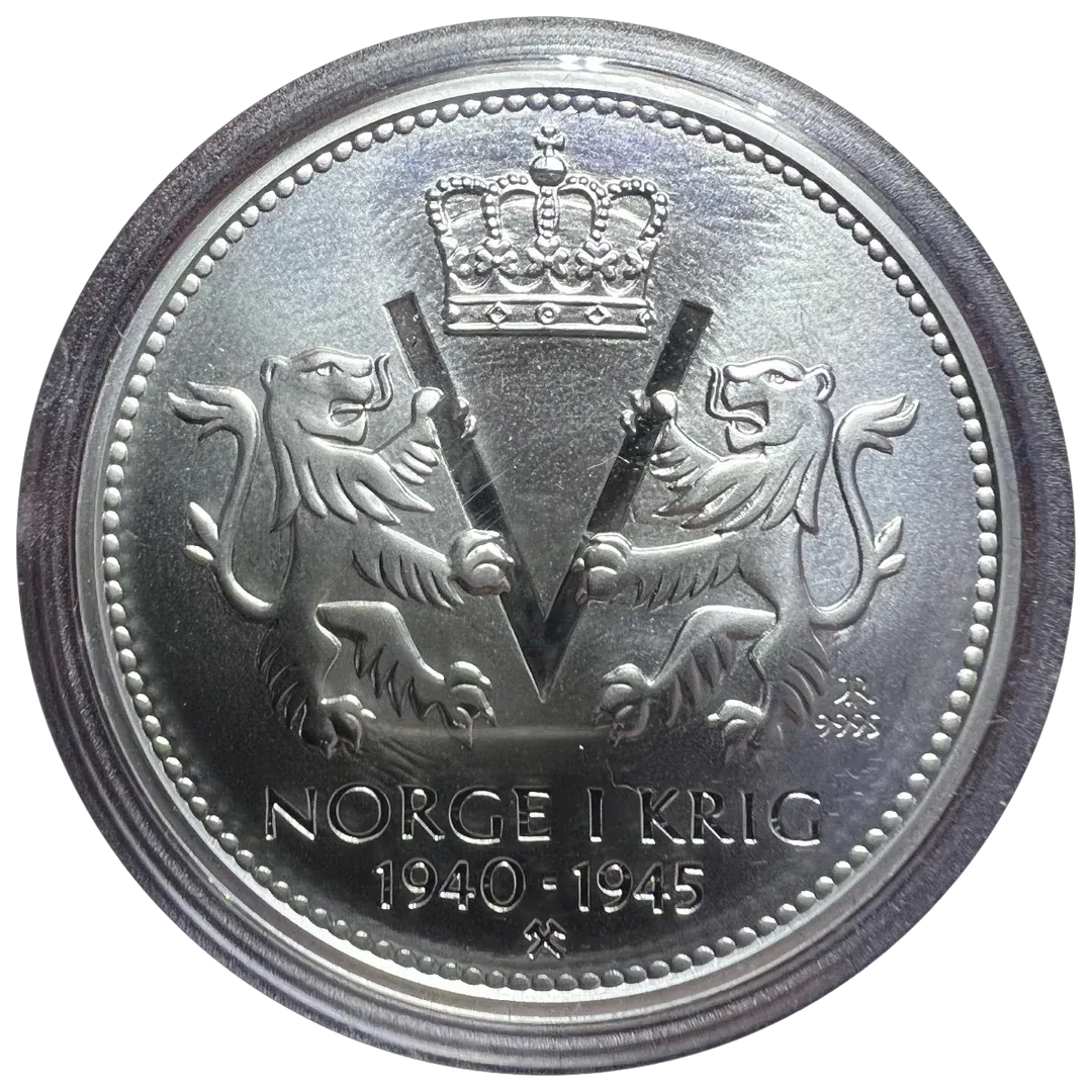 500g .999Ag (25x20g) SPOT «Norge i Krig» medaljer