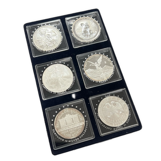 6oz .999Ag (Spot+5%) fra «The Fabulous 12 Silver Collection»