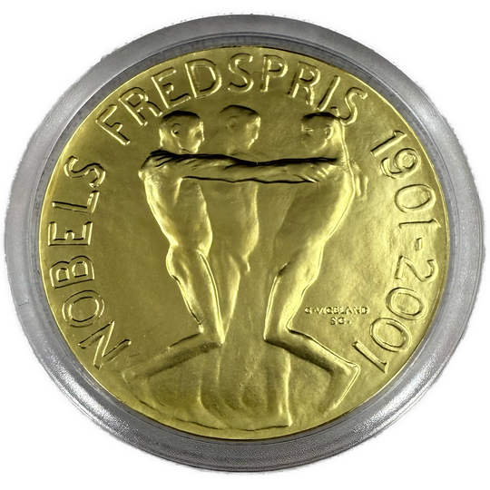 1/2oz .999Au (Net) Spot+2% 1500KR Nobels Fredspris 2001