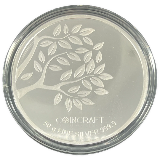 50g .999Ag Coincraft medalje