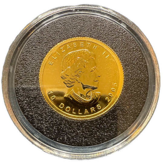 1/4oz .999Au 2005 Maple Leaf Canada