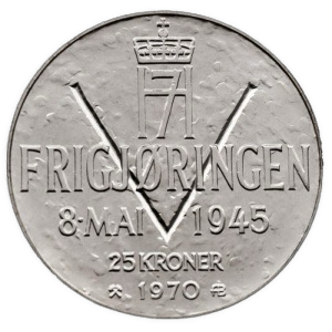 580g .875Ag (SPOT) 20stk 25KR 1970 i tube