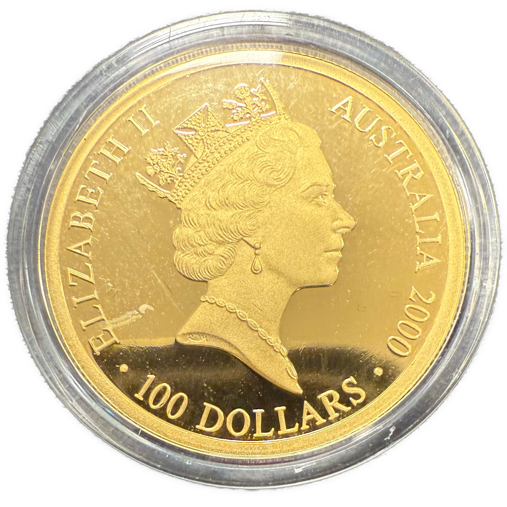 10g .999Au (Spot+2%) 100 Dollar Australia 2000 Sydney OL