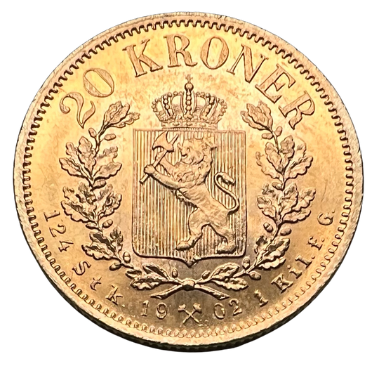 20 Kr 1902 Kv.1+/01 lite kanthakk