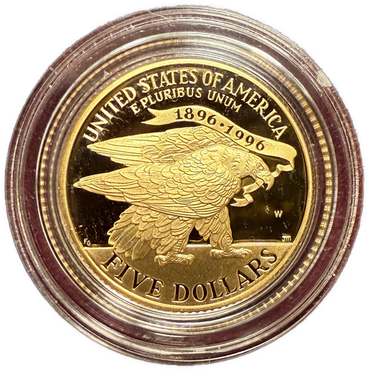 8.36g .900Au (SPOT) $5 1995 USA