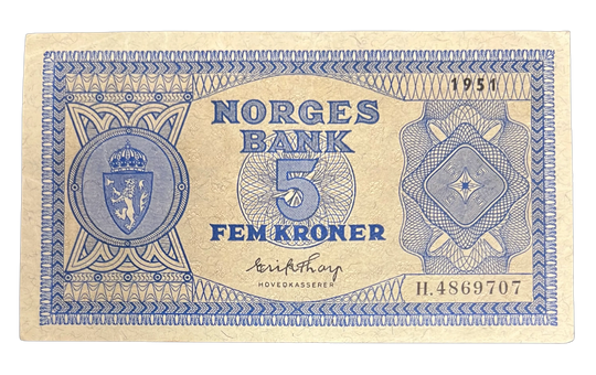 5 Kr 1951 H Kv.1+