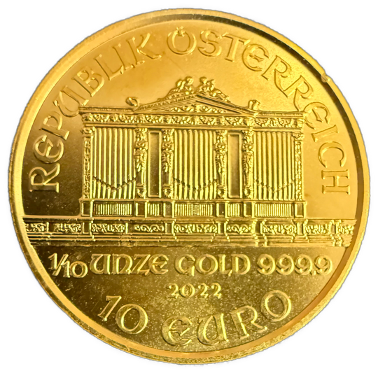 1/10oz .999Au 2022 Philharmoniker