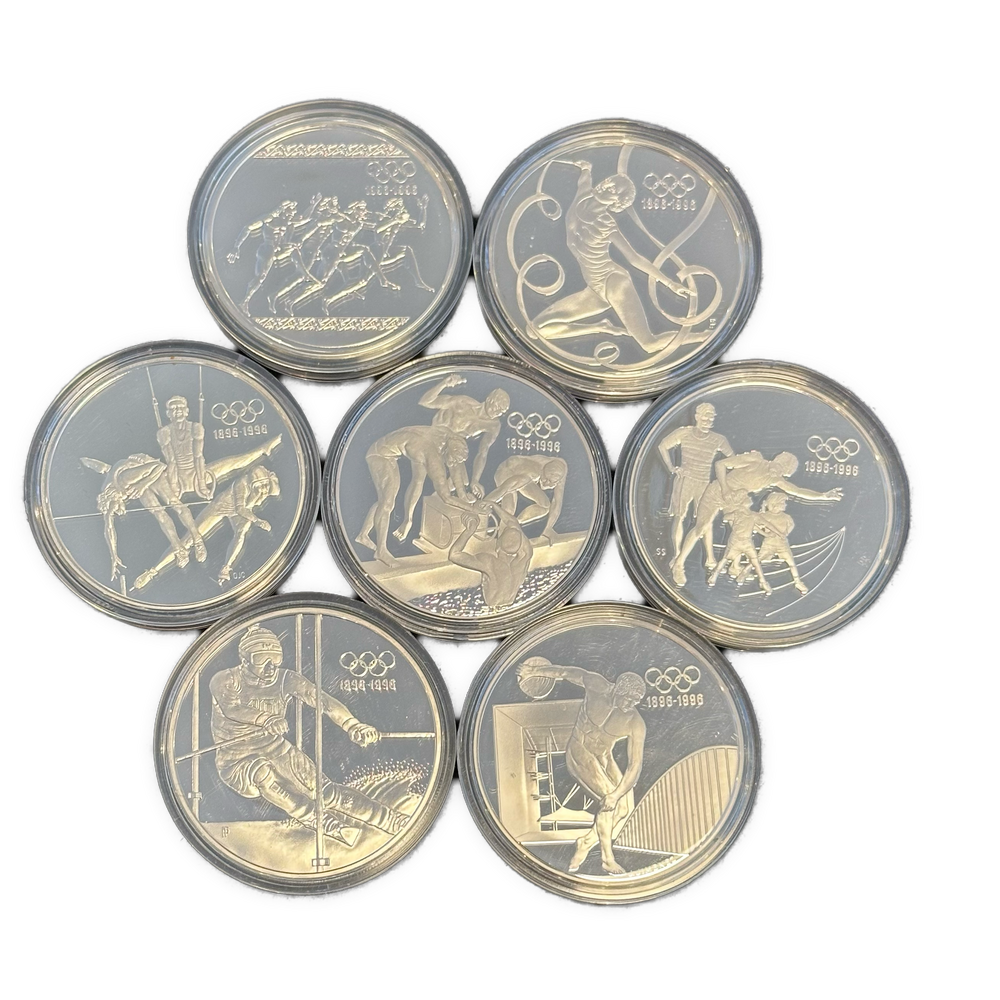 235,41g .925Ag (SPOT) Olympiske minnemynter 100år jubileum