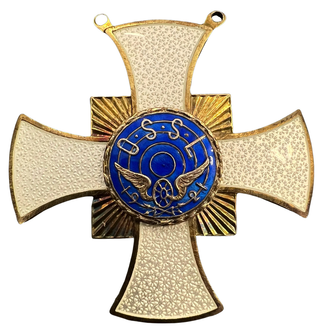 Oslo Sporveiers Skytterlag medalje 925s emalje