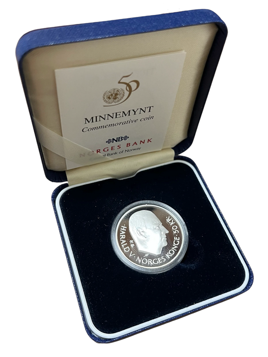 1/2oz .999Ag(NetWeight)SPOT (16.85g .925) 50 Kr 1995