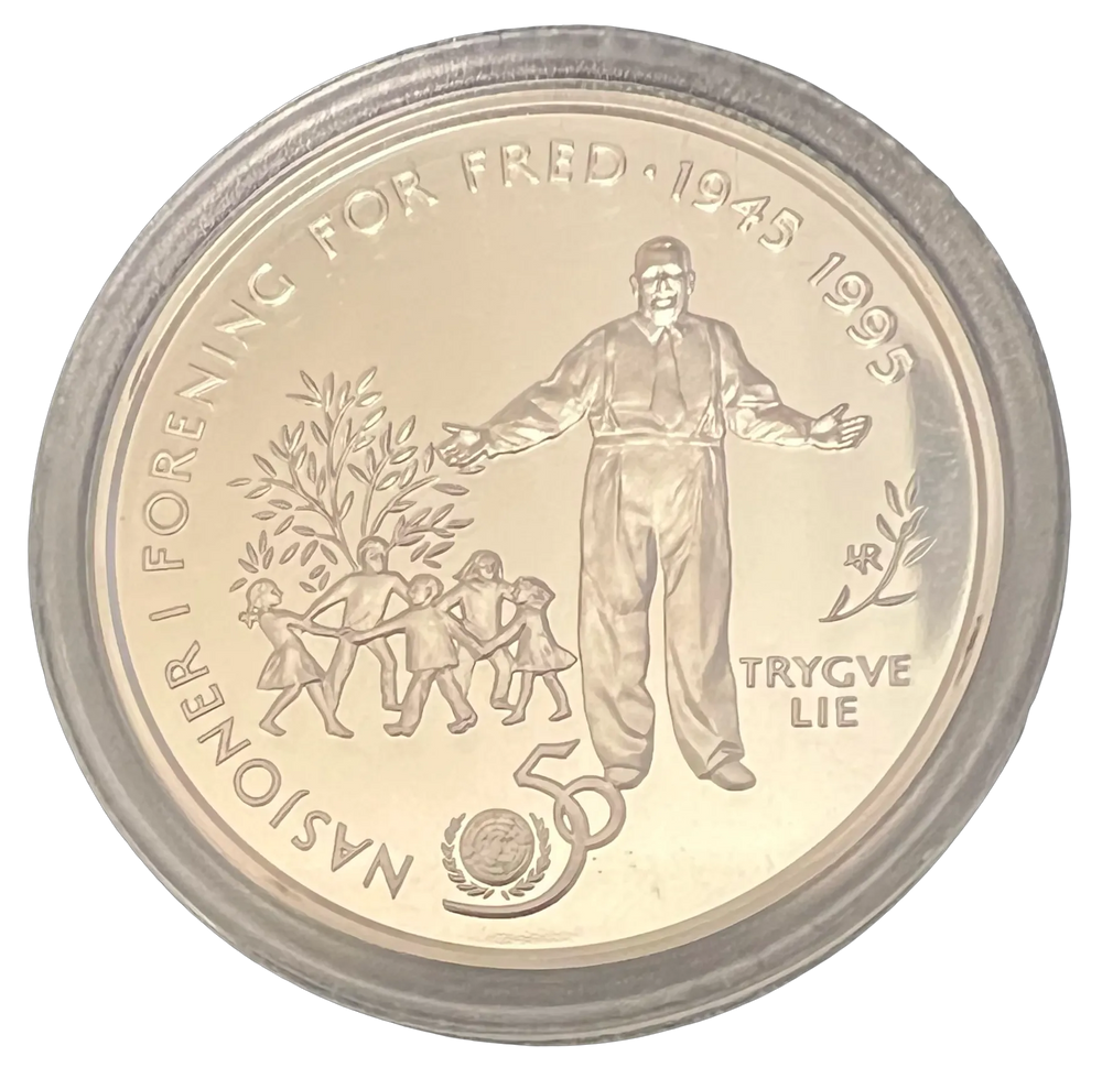 1/2oz .999Ag(NetWeight)SPOT (16.85g .925) 50 Kr 1995