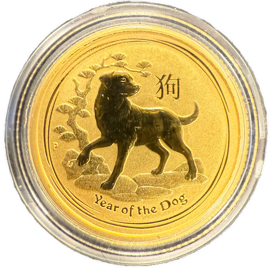 1/10oz .999Au 2018 «Year of the Dog» Australia