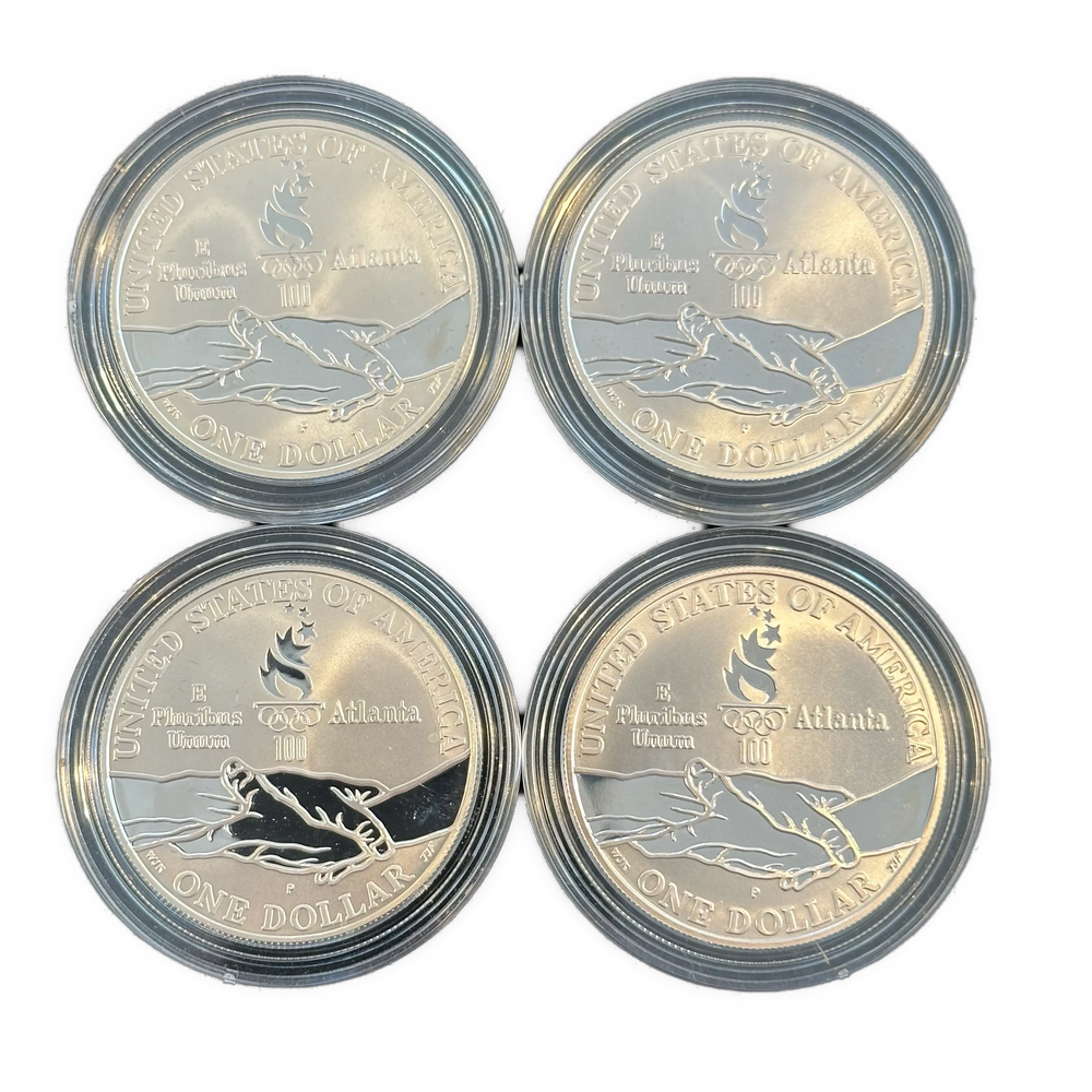 106,9g .925Ag (SPOT) olympiske minnemynter 1995 Atlanta 96