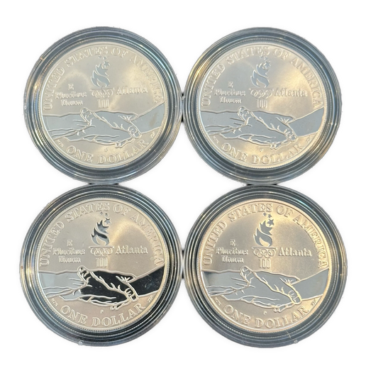 106,9g .925Ag (SPOT) olympiske minnemynter 1995 Atlanta 96