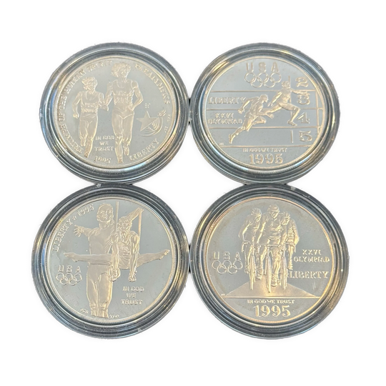 106,9g .925Ag (SPOT) olympiske minnemynter 1995 Atlanta 96