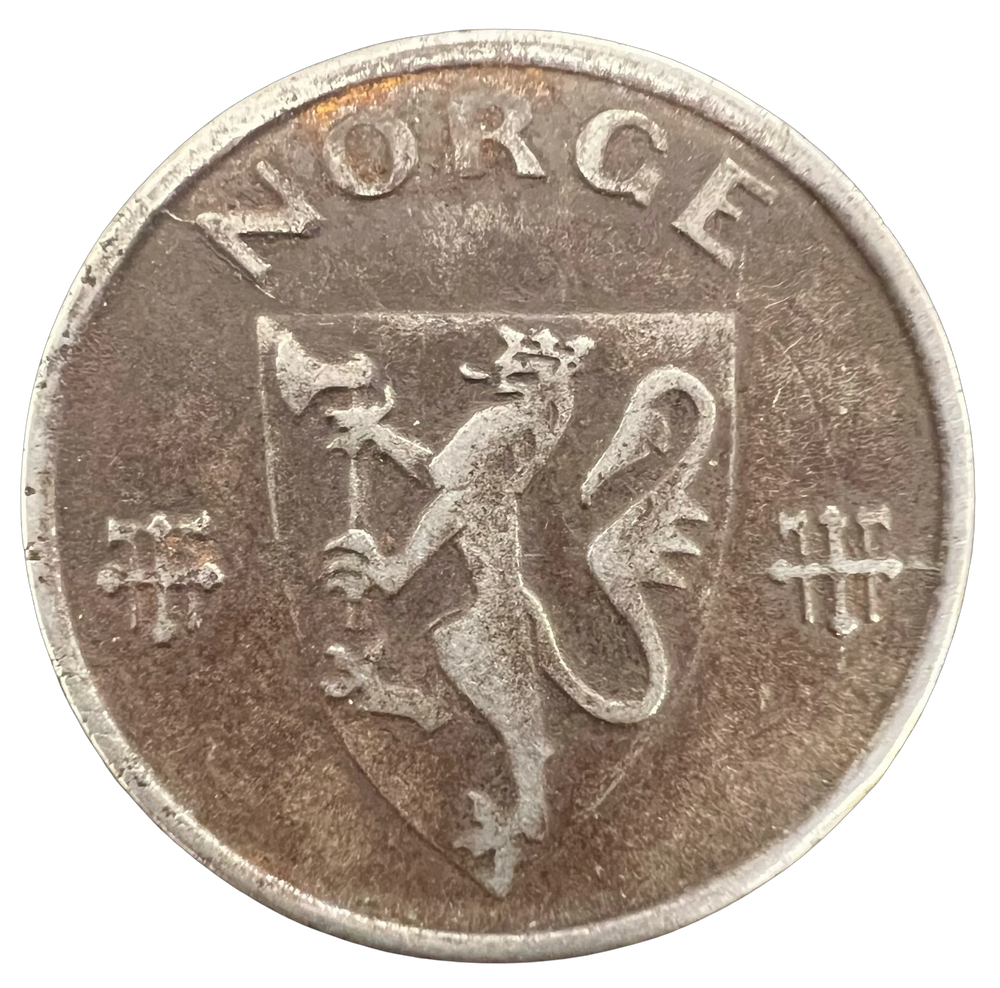 5 øre 1945 kv.1 (litt rust)