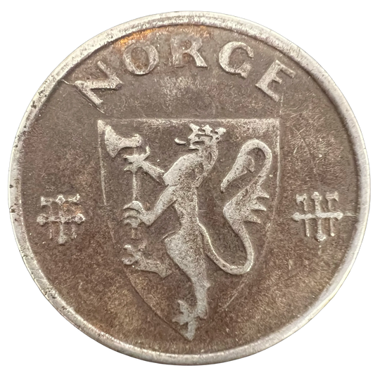 5 øre 1945 kv.1 (litt rust)