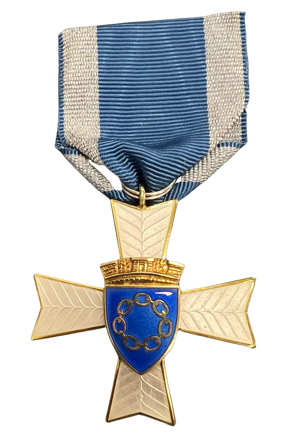 Kommunenes Sentralforbund Hedersbevis 925s Medalje med miniatyr merke fra A/S Karat