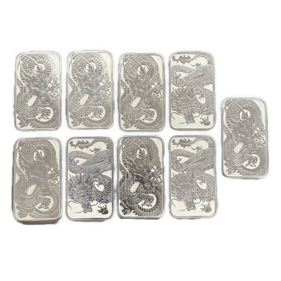 9oz .999Ag 1 Dollar Australia 2021-22 «Year of the Dragon»