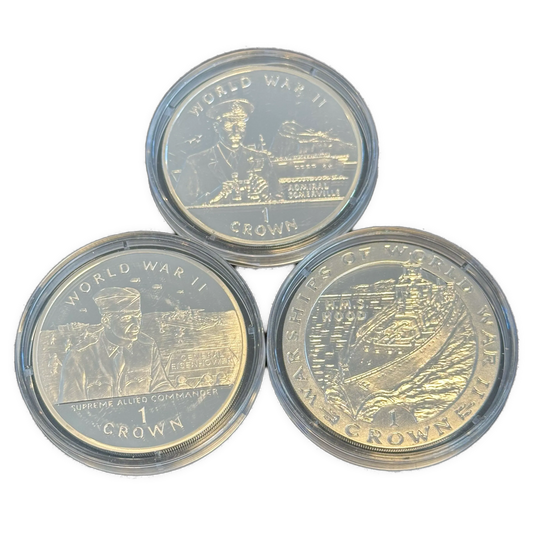 84,84g .925Ag (SPOT) Gibraltar ww2 commemorative coins 93/94