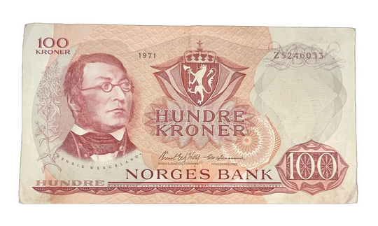 100 Kr 1971 Z Erstatning kv.1
