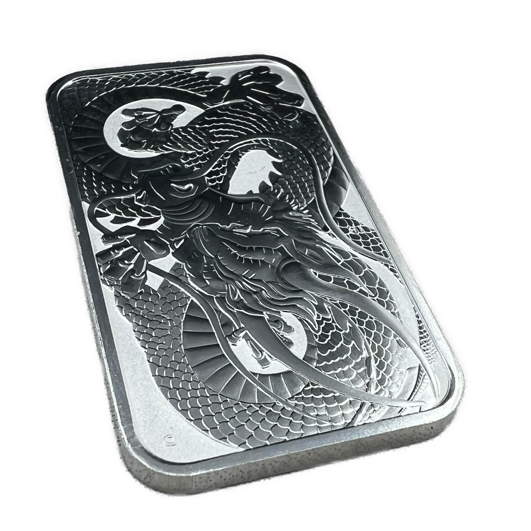 20oz .999Ag 20x1oz Silver Dragon 1 Dollar 2017 Australia