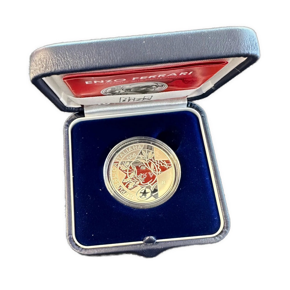 22g .925Ag Enzo Ferrari 10Euro collectors coin 2016