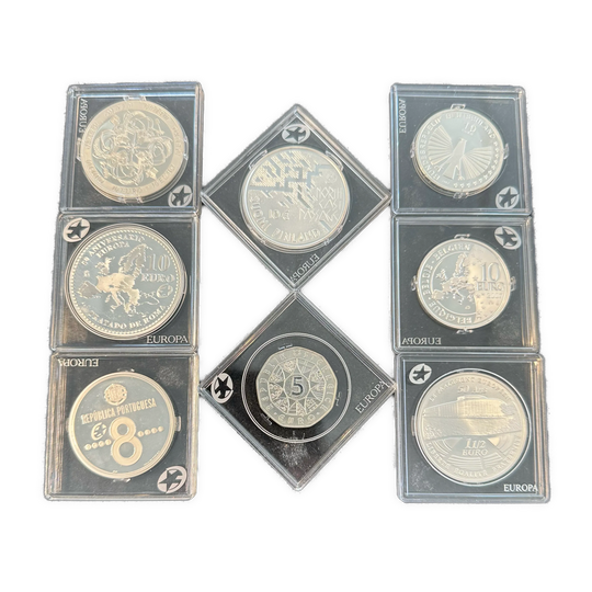 147,1g .999Ag (SPOT) EU commemorative coins 2007/08
