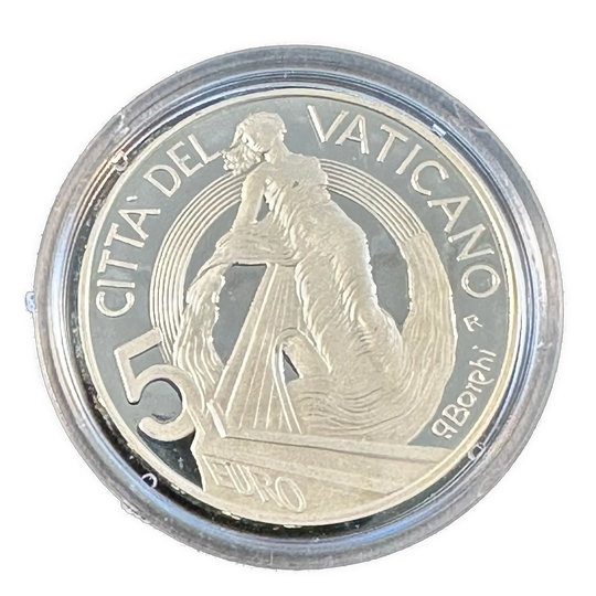 18g .925Ag 5 Euro Vatican City 2002 projekt of Peace and Unity