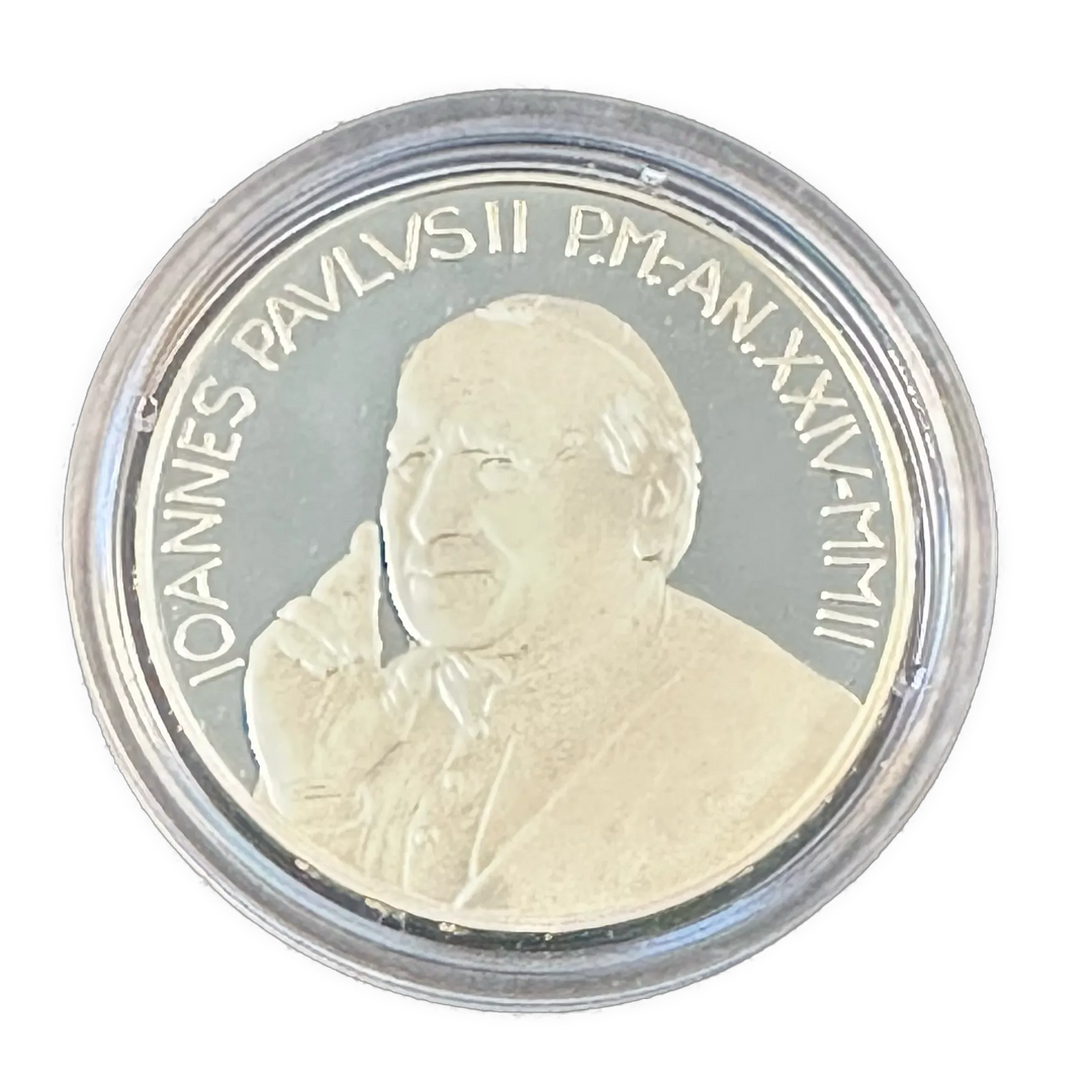 18g .925Ag 5 Euro Vatican City 2002 projekt of Peace and Unity