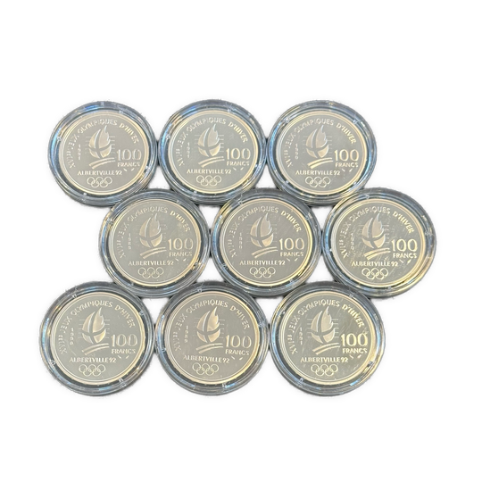 179g .999Ag (SPOT) commemorative coins OL Albertville 1992