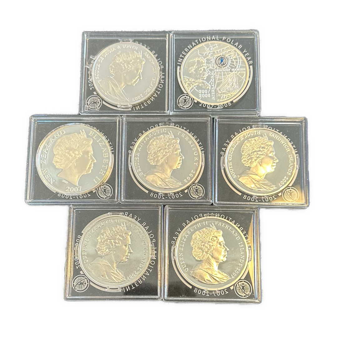 183g .999Ag (SPOT) commemorative polar year coins 2007/2008