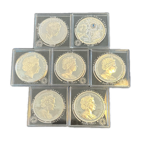 183g .999Ag (SPOT) commemorative polar year coins 2007/2008