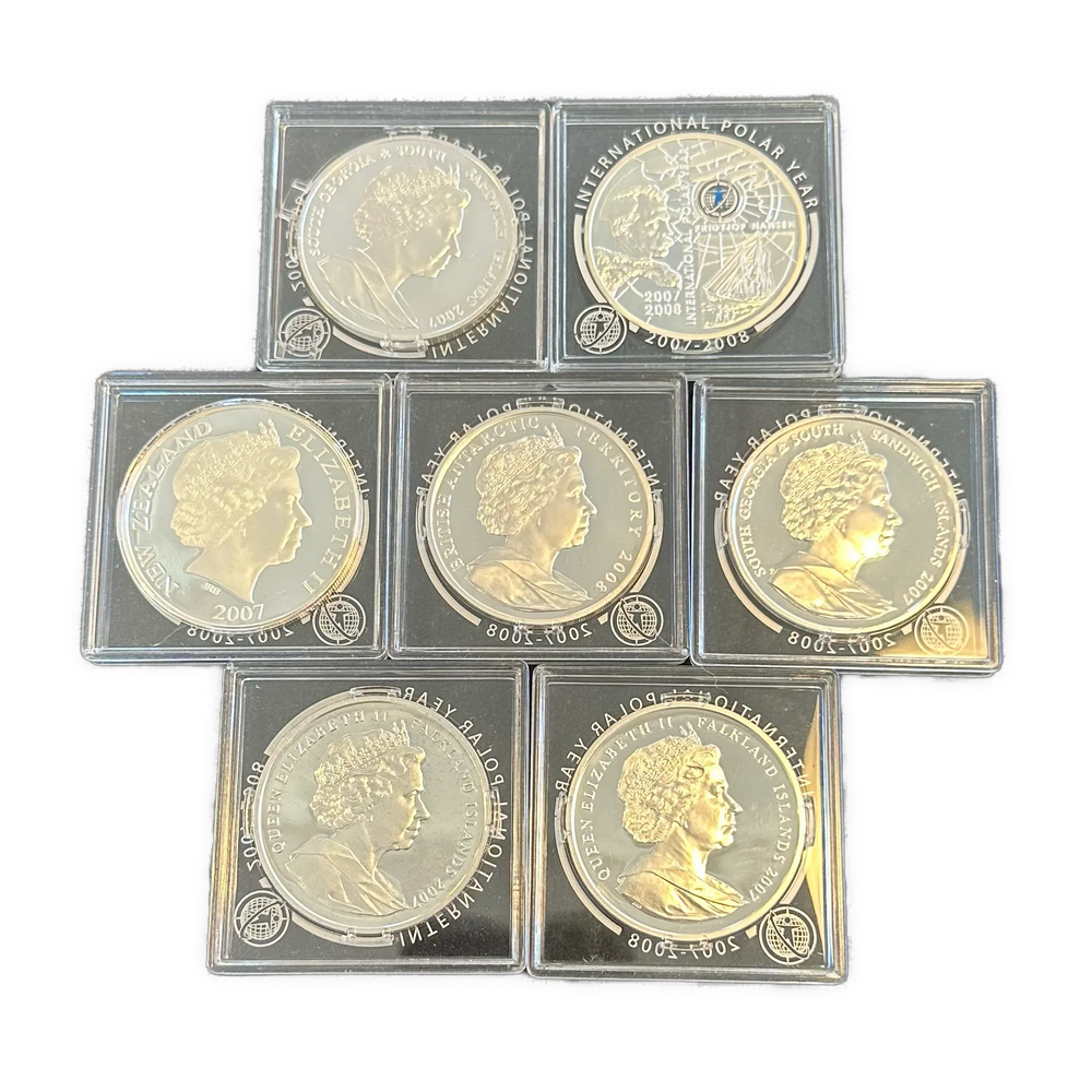 183g .999Ag (SPOT) commemorative polar year coins 2007/2008