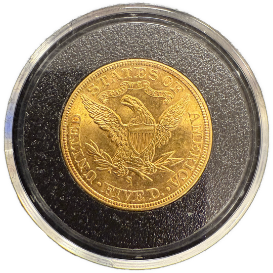 8.36g .900Au (Spot) 1906 5 Dollar Liberty Head (Ripe)