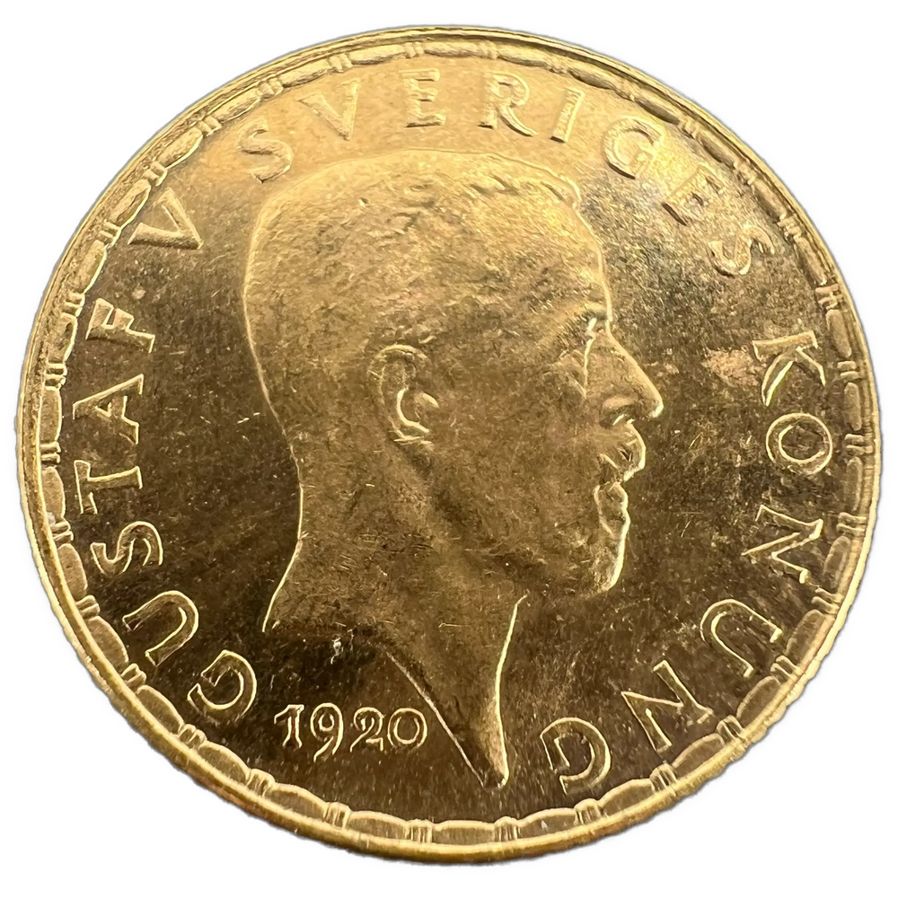 2.24g .900Au (SPOT) 5KR 1920 Sverige
