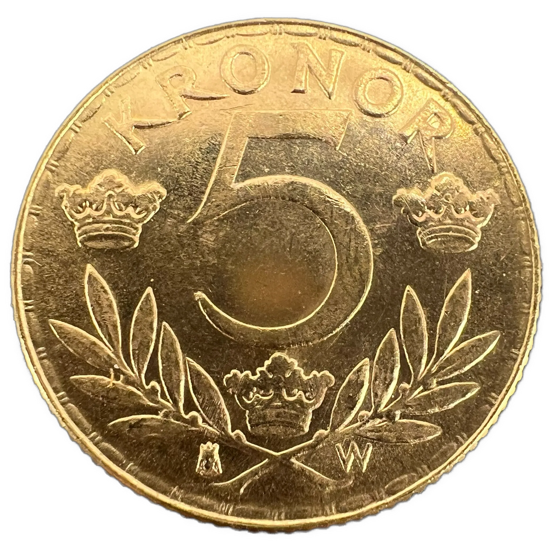 2.24g .900Au (SPOT) 5KR 1920 Sverige