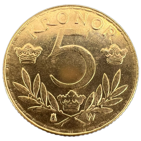 2.24g .900Au (SPOT) 5KR 1920 Sverige