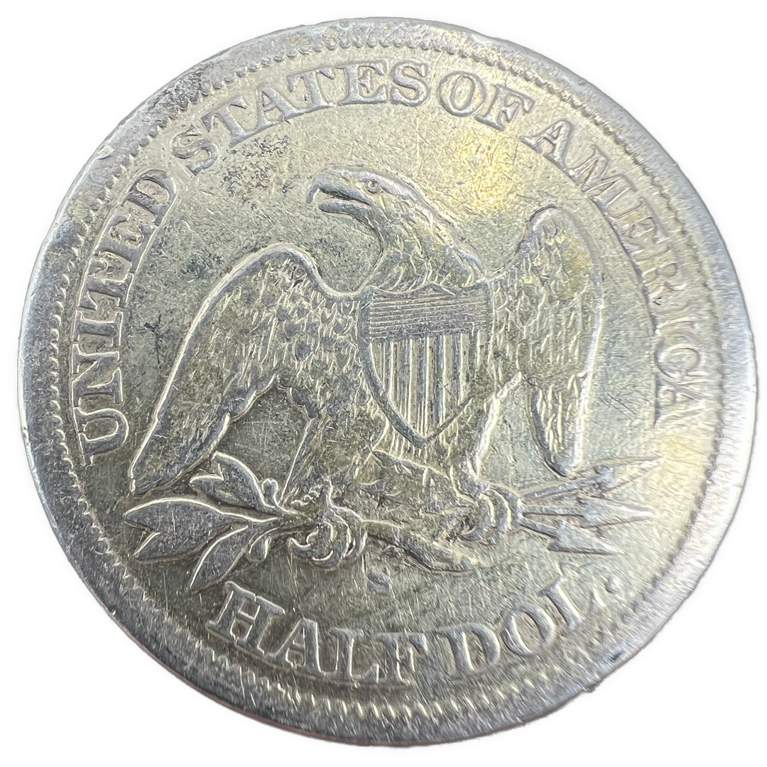 1864-S Seated Liberty Half Dollar Kv.1- (vg)