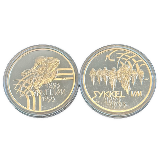 2oz .999Ag (SPOT+5%) Sykkel VM 1993 Sølvpar